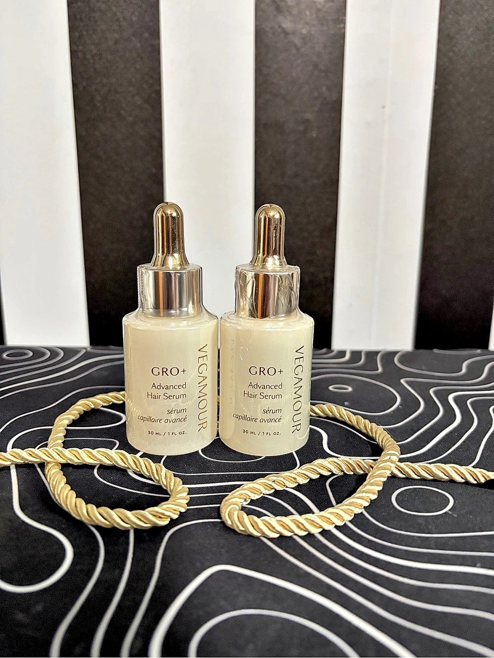 NEW VEGAMOUR GRO+ Advanced Hair Serum 1 oz 30 mL LOT OF 2 Factory Sealed